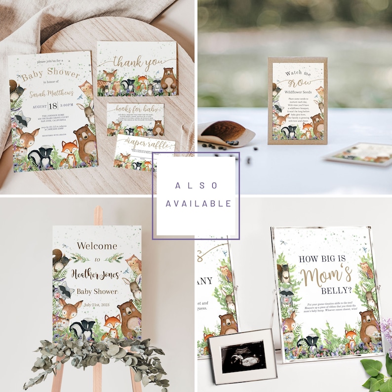 Adventure Baby Shower ABC Guest Book Woodland Coloring Etsy