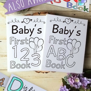 ABC Book Baby Shower Idea, Handmade with Personalized Cover and Album, A Precious Baby Keepsake or Birthday Activity for Tots image 10
