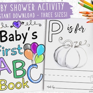 ABC leeg alfabet sjabloon | DIY-alfabetkaarten| Kleurplaten | Babyshoweractiviteit | Thuisschool moeder | Het eerste boek van de kleuter