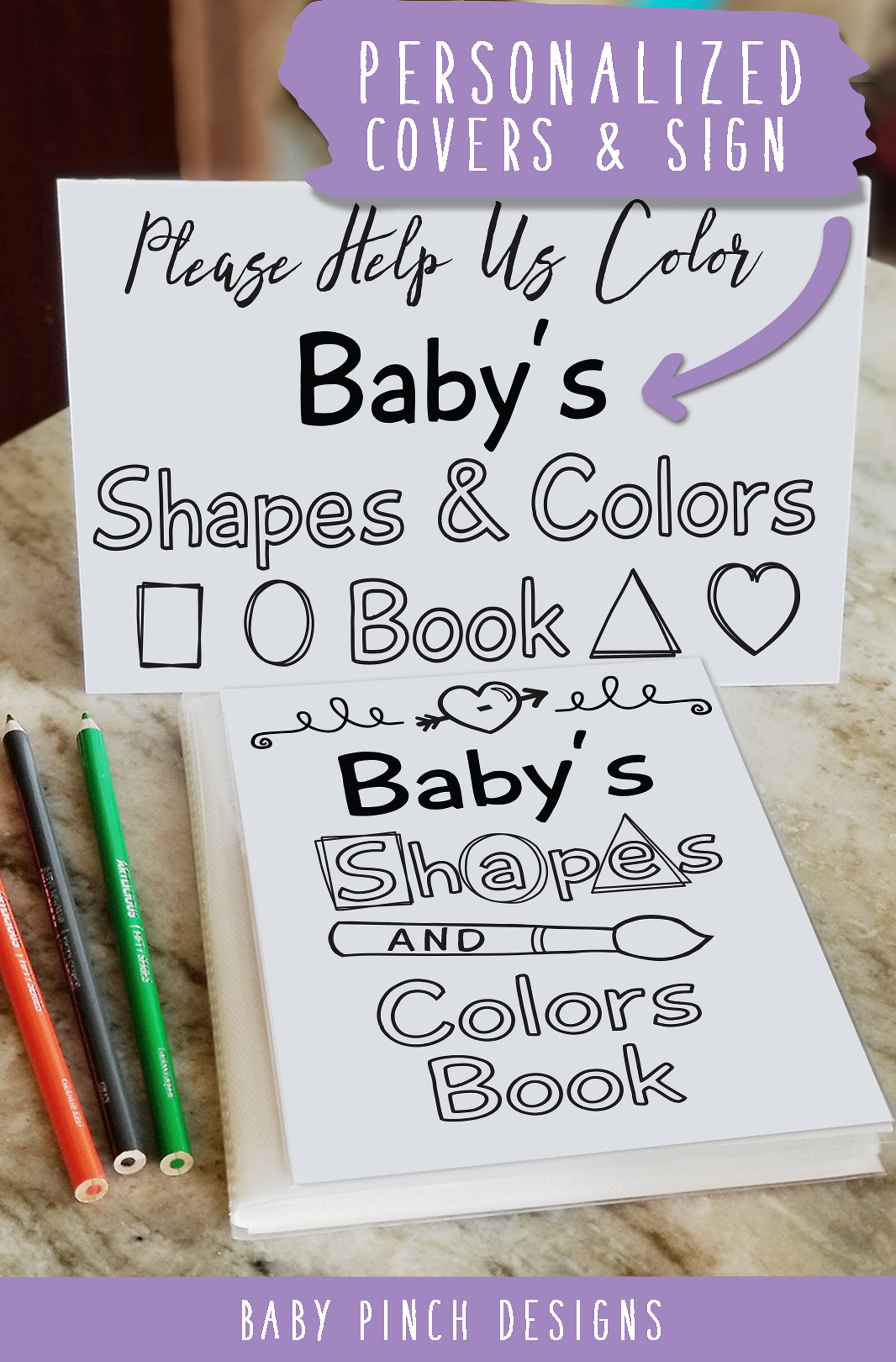 Baby's First Shapes and Colors Book Instant Download | Etsy