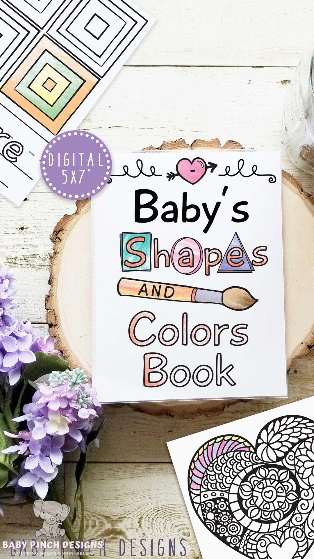 Baby's First Shapes and Colors Book Instant Download - Etsy