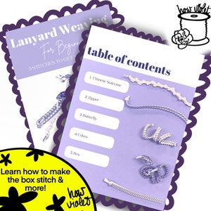 Sleutelkoord voor beginners, 5 steken om mee te beginnen: Boondoggle, Gimp, Scoubidou-sleutelhangers en meer voor plastic veters Afdrukbare e-pdf