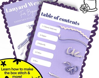 Guía de tejido para principiantes de Gimp: puntadas Boondoggle y Scoubidou fáciles (PDF electrónico)