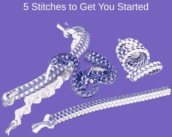 Gimp Beginners Weaving Guide for Easy Boondoggle & Scoubidou Stitches (ePDF)