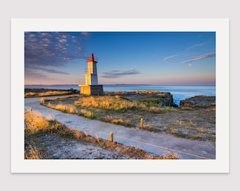Fine Art Print of the Kerroc'h Lighthouse, Ploemeur, Morbihan, Brittany, France - Wall Art - Landscape Photography