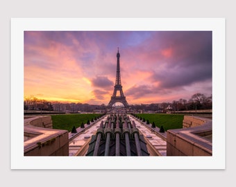 Photographie de Paris, Le Port de l'Arsenal de nuit - Tirage d'art original pour décorer votre maison, hôtel, entreprise