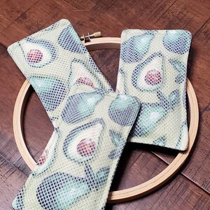 Avocado Print Reusable Sponge, 3 Pack, Avocado Sponges, Avocado Reusable Sponges, Eco-friendly Reusable, Dish Scrubbies