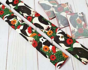 Cow Fridge Door Handle Covers, Cow Kitchen Decor, Cow Kitchen Accessory, Cow Handle Covers, Oven Door Handle Cover, Cow Print, Cows, Cow