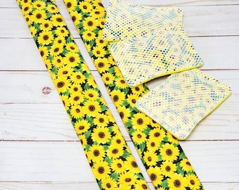 Sunflower Fridge Door Handle Covers, Sunflower Kitchen Decor, Refrigerator Door Handle Covers, Sunflower Handle Covers, Oven Handle Cover