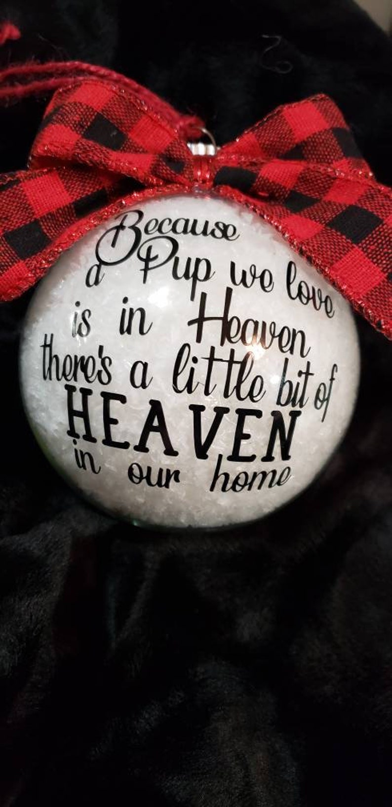 Christmas in Heaven Pet in Heaven Pet Memorial Ornament - Etsy