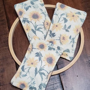 Sunflower Print Reusable Sponge, 3 Pack, Sunflower Sponges, Sunflower Reusable Sponges, Eco-friendly Reusable, Scrubbies