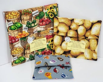 Baked Potato Bag, Microwaveable Potato Bag, Cotton Baked Potato Bag, Baked Potato, Microwave Potato Bag, Potato Baker, Microwave Potatoes