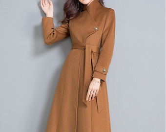 Winter coat,wool coat,designer coat,princess coat,long full length wool jacket plus size winter coat dress coat plus size clothing