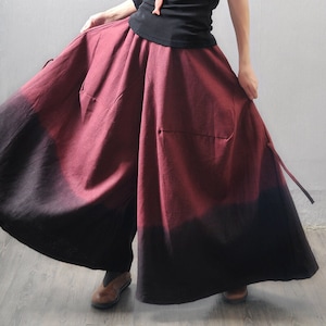 Casual loose linen harem pants wide legged trousers maxi pant baggy pants yoga pants plus size linen clothing