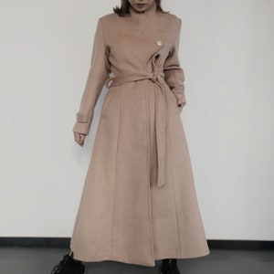 Wool coat,Camel coat,Trench Coat,Full Length Wool Jacket,Cashmere Coat,Winter Coat,Long Coat Dress,Plus Size Clothing
