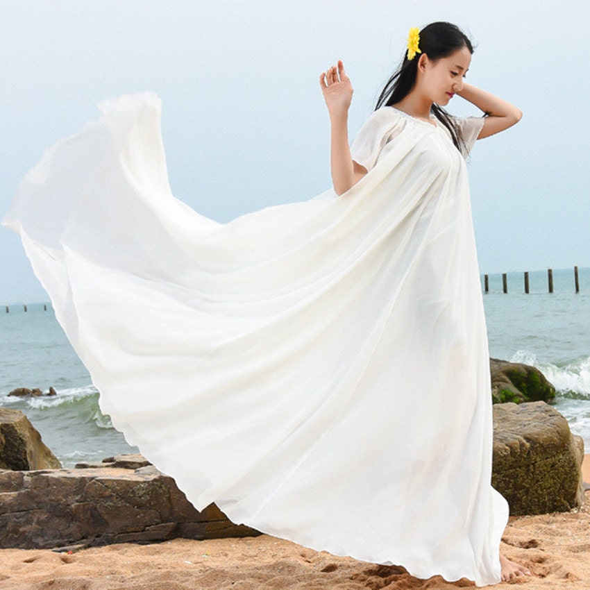 long white flowy dress