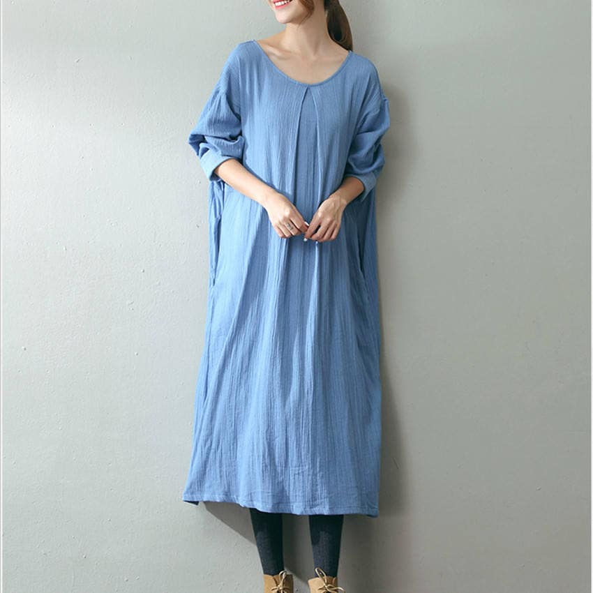 Evangeline kimono style linen dress - Le café de maman