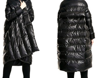 Women winter down coat long duck down jacket thick warm outwear plus size coat maxi coat parka plus size clothing