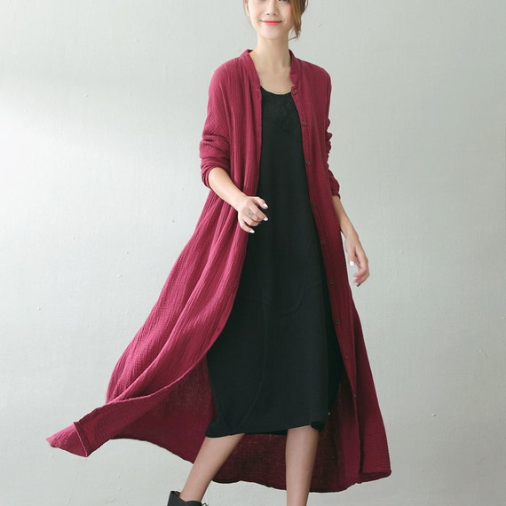 cotton long dress with jacket
