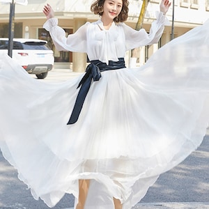 6 Colors Women Chiffon Dress,Summer Flowy Dress,Fairytale Dress,Party Dress,Evening dress,Prom Dress,Women Dress