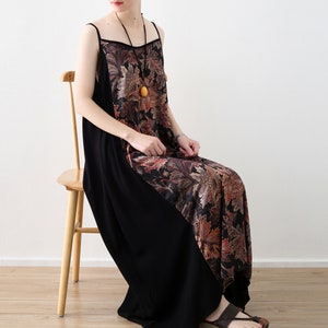 Black Chiffon Dress,Sleeveless Dress,Casual Slip Dress,Evening Dress,Party Dress,Beach Dress