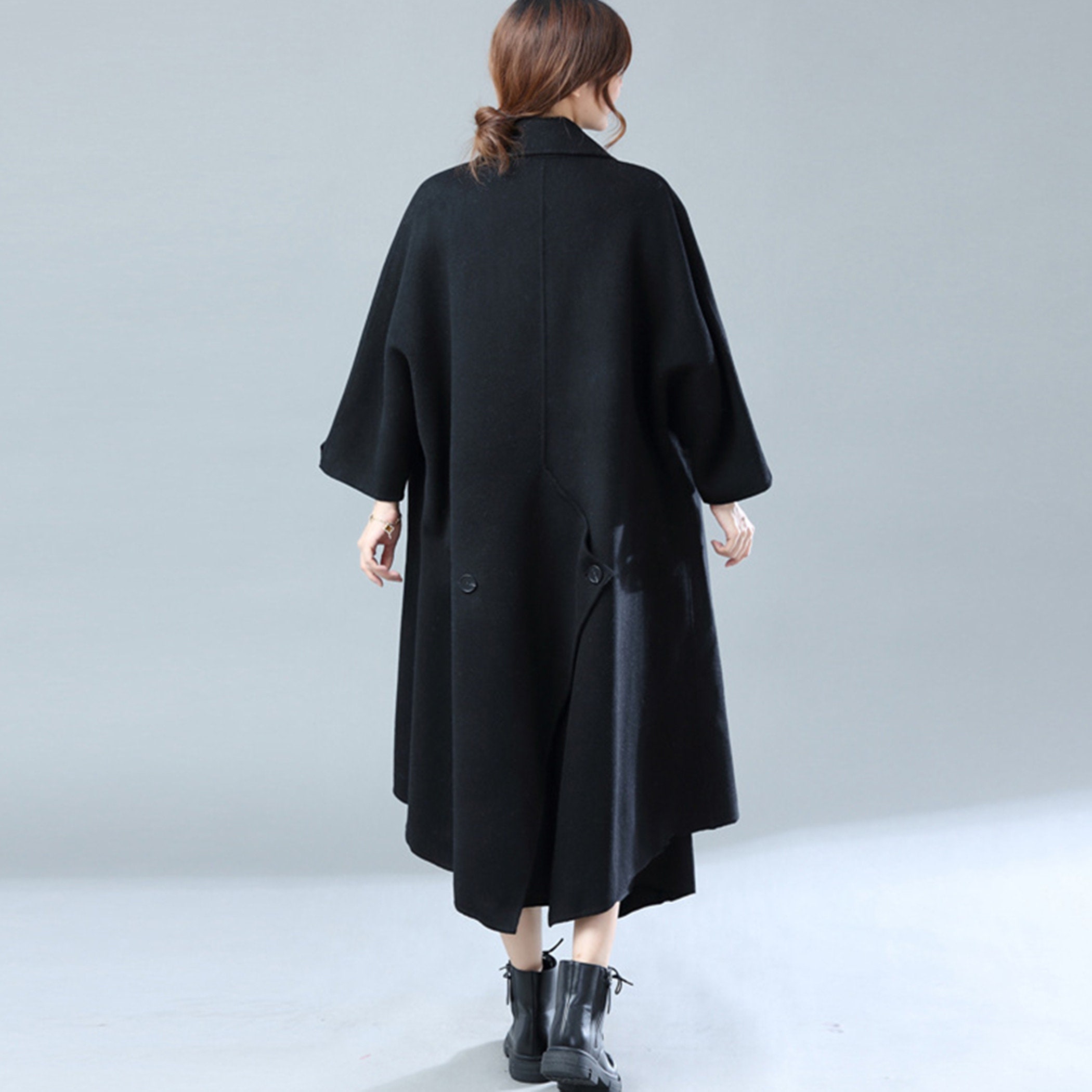 Women Long Wool Jacket,long Cozy Coat,plus Size Winter Coat,wool