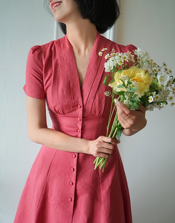 Summer Linen Dress,Smock Linen Cotton Dress,Midi Vintage Dress,Elegant Dress,Simple Linen Dress,Beach Dress Summer Linen Dress,Smock Linen Cotton Dress,Midi Vintage Dress,Elegant Dress,Simple Linen Dress,Beach Dress