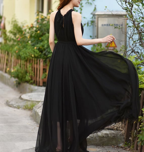 Long chiffon cheap summer dresses
