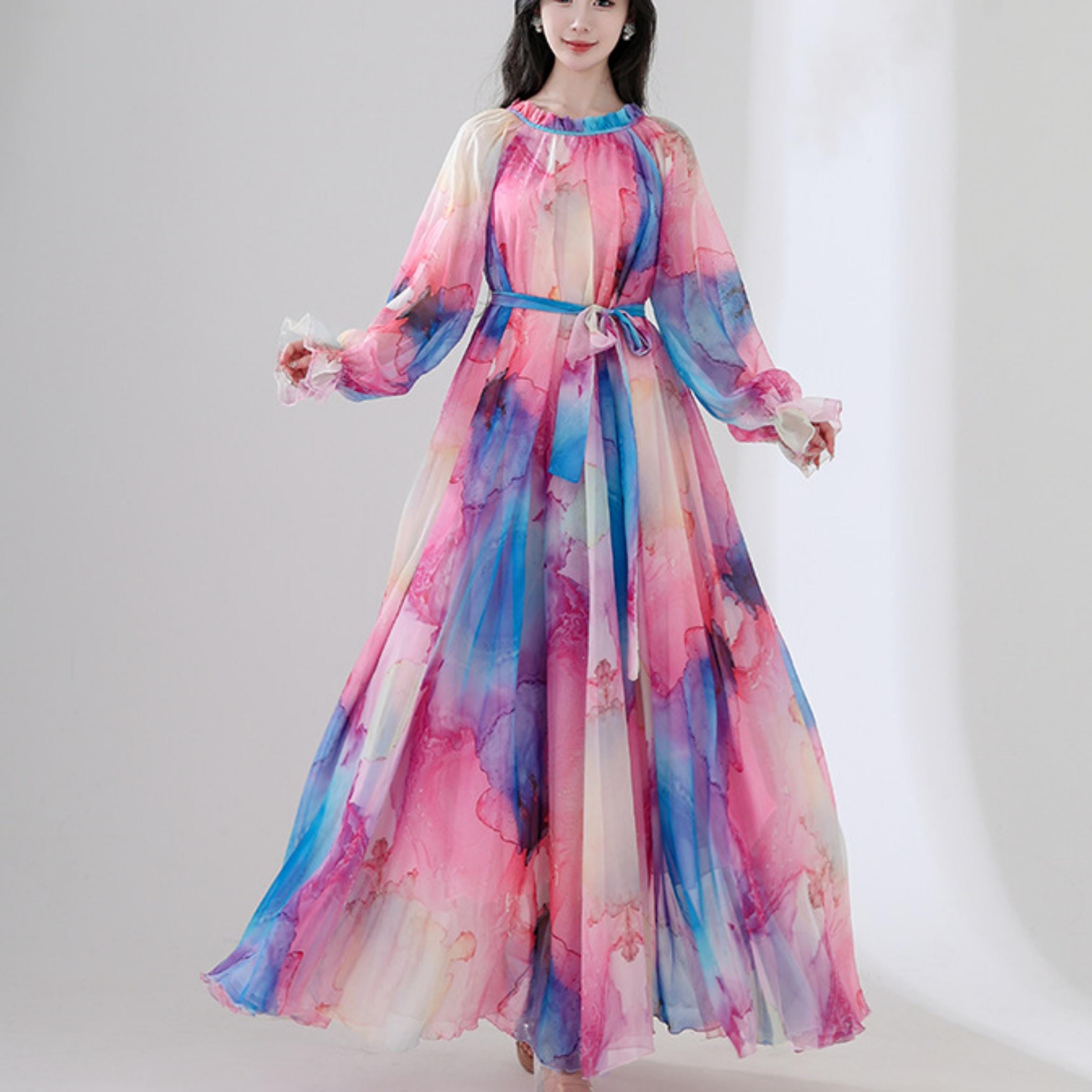 pink and blue long sleeve dress Final Sale Plus Size Off the Shoulder Long Sleeve Dress in Pink & Blue Zebra Print
