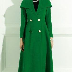 Kelly green womens coat online