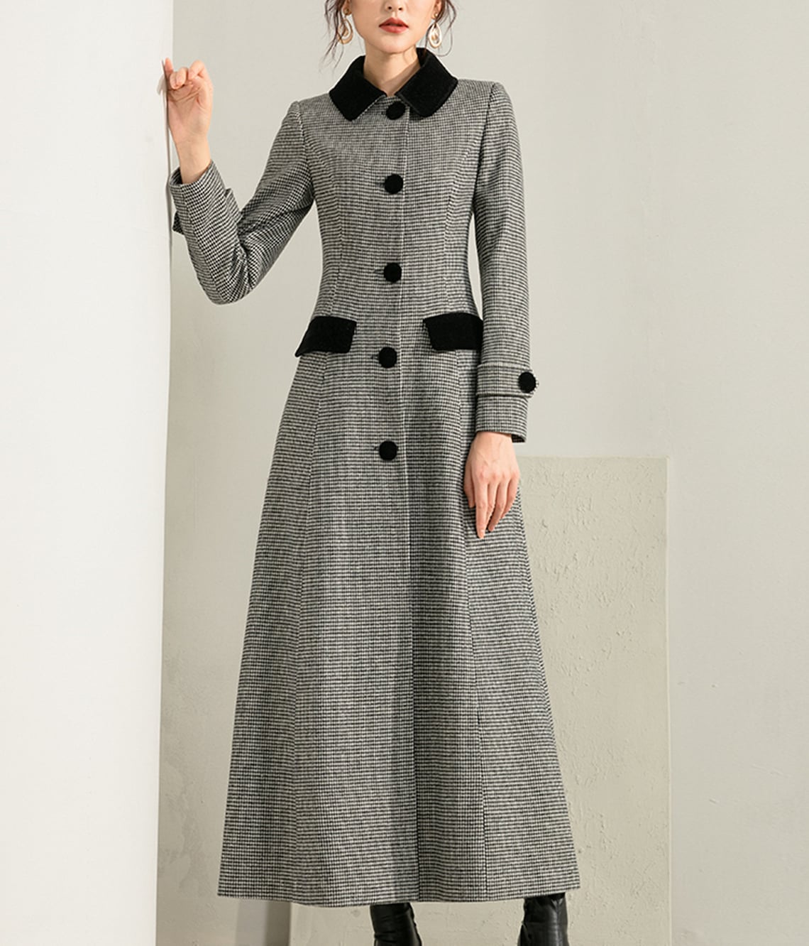 Women Long Full Length Wool Jacketfitted Coatplus Size | Etsy