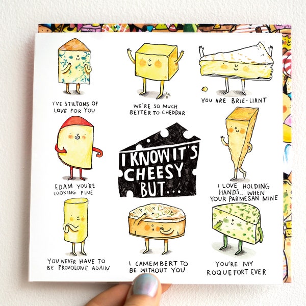 I Know It's Cheesy But...* Love Card * Anniversary * Valentines * Husband * Wife * Boyfriend * Girlfriend * Cheese * Jelly Armchair *