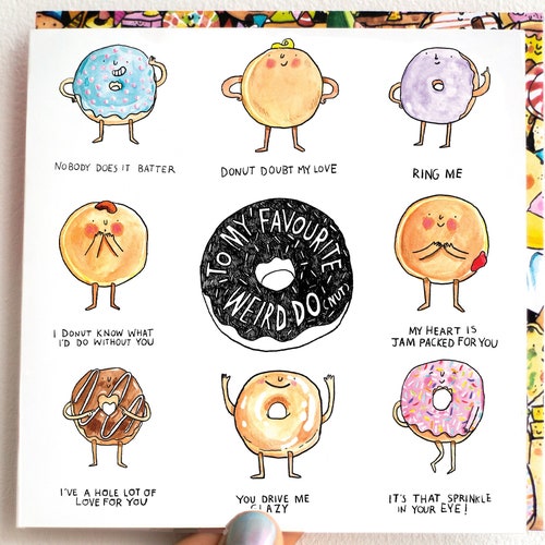 To My Favourite Weird Donut Romantic Anniversary Love - Etsy