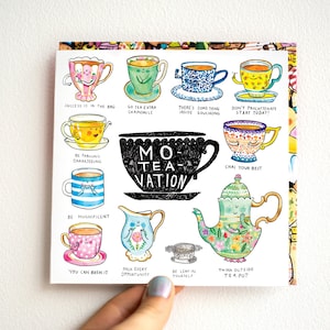 Moteavation * Tarjeta de felicitación Tea Puns * Humor británico y juego de palabras * Divertido motivacional * Silly * Quirky Catherinedoart * Jelly Armchair