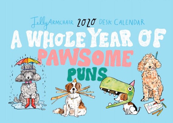 Dog 2020 A5 Desk Calendar Humour Pun Funny Organiser Etsy