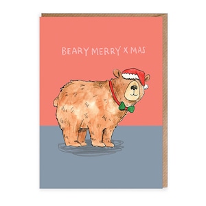 Beary Merry Christmas - Christmas Card - Humour - Animals - Bears