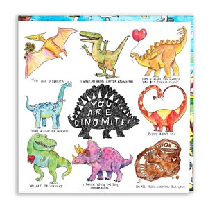 Eres Dinomite * Tarjeta de aniversario para esposo o esposa * Dinosaurio * Juegos de palabras * Humor * Tarjeta para novio/novia * Romance * Paleontólogo
