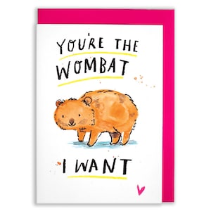 Eres el Wombat que quiero * música * animales * ovejas * australia * cumpleaños * tarjetas de felicitación * roca