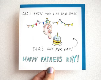 Funny Father's Day Card, Dad Joke, Pun Card