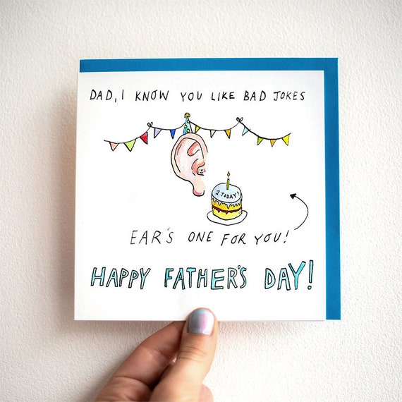 Dad, Ear's One For You! Pun Fathers Day Card Dad Joke Card Dad Pun  Card Father's Day Card Funny Fathers Card Funny Card for Dad
