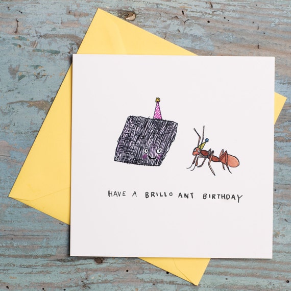 Have A Brillo Ant Birthday - Etsy Ireland Have A Brillo Ant Birthday - Etsy Ireland