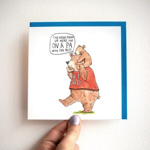 On A Pa - Carte pour papa - Carte papa ours - Carte papa ours - Carte fête des pères - Première fête des pères - 1ère carte fête des pères - Carte pour papa