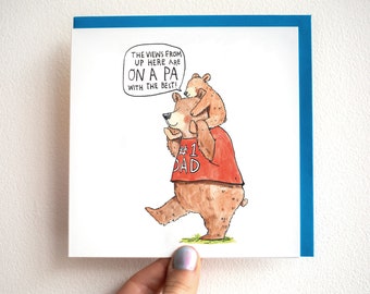 Papa Bear Card – Silly Father's Day Card for Dad