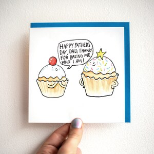 Bonne fête des pères papa - Carte de gâteau de papa - Carte de fête des pères - Fête des pères drôle - Carte d'anniversaire de papa - Carte drôle pour papa - Cadeau pour papa