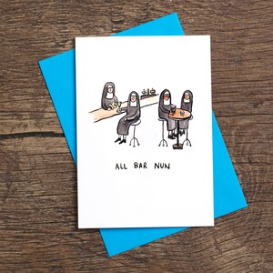 All Bar Nun * Carte de voeux * Humour * Pun *