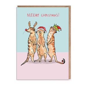 Meery Weihnachten! * Meerkat * Tiere * Weihnachtskarten * Humor * Wortspiele