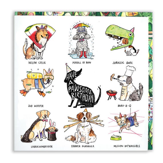 Funny Dog Birthday Card – Puns for Dog Lovers (Blank Inside)