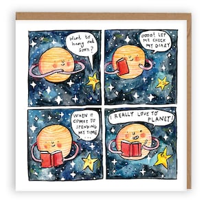 I Really Love To Planet * vrienden * ruimte * sterren * bezoek * verre afstand * dagboek