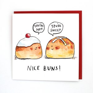 Leuke broodjes * Valentijnsdagkaart * Romantische bakkaart * Valentijnsdagkaart voor haar *
