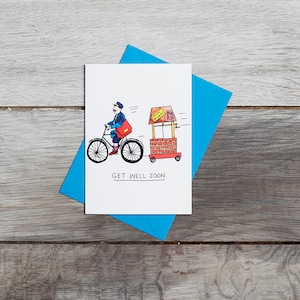Get Well Soon * Funny Get Well Card * Posty Pun * Jelly Armchair